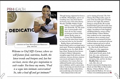 The Twist by Chef MJ partnership with Mayweather Boxing and Fitness Marlton. Courtesy of Philadelphia Rowhome Magazine